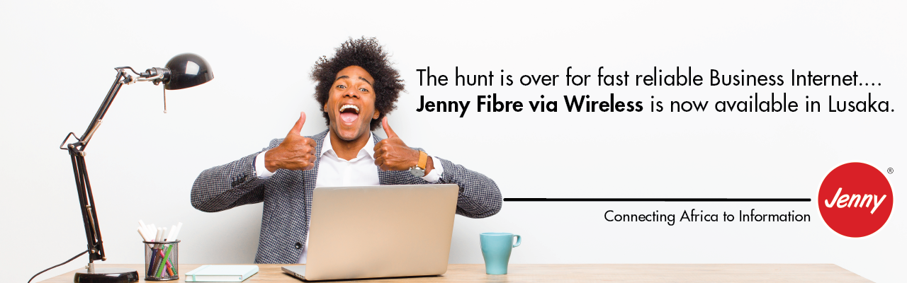 Jenny Fibre via Wireless now in Lusaka